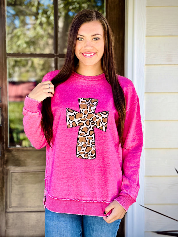 Leopard Cross Royce Sweatshirt