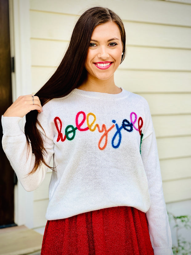Holly Jolly Festive Vibes Sweater