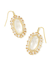 ELLE CRYSTAL FRAME DROP EARRINGS