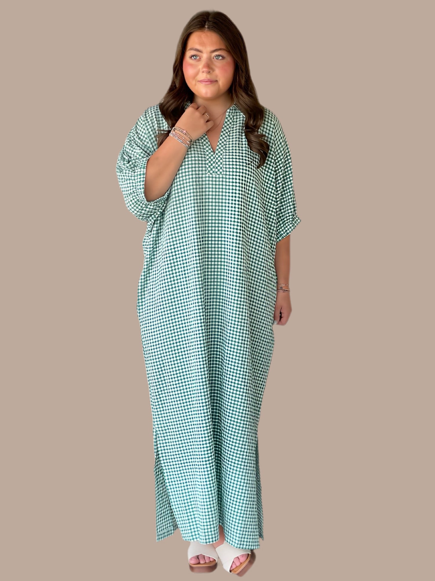 The Classic Green Plaid Dress - XL The Classic Green Plaid Dress - XL