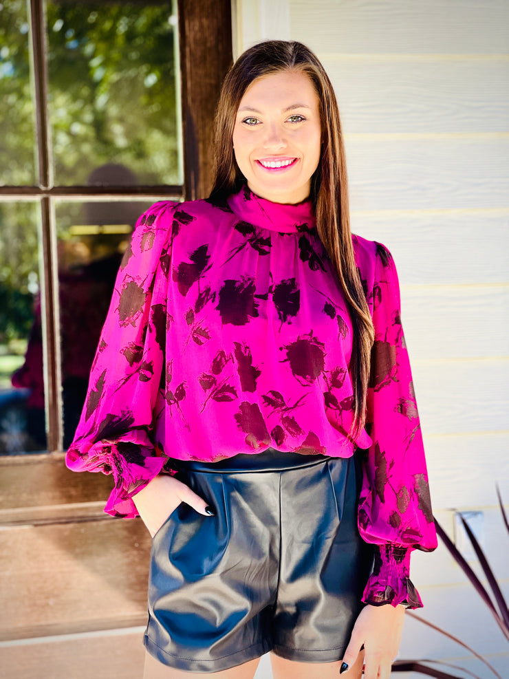 Elegant in Orchid Top