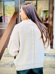 Raw Seam Chenille Sweater