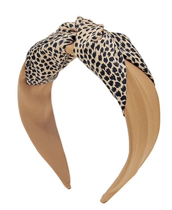 Animal Print Knotted Headband