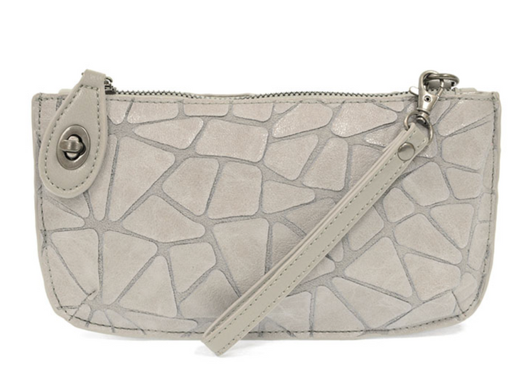 Geo Crossbody Wristlet Clutch