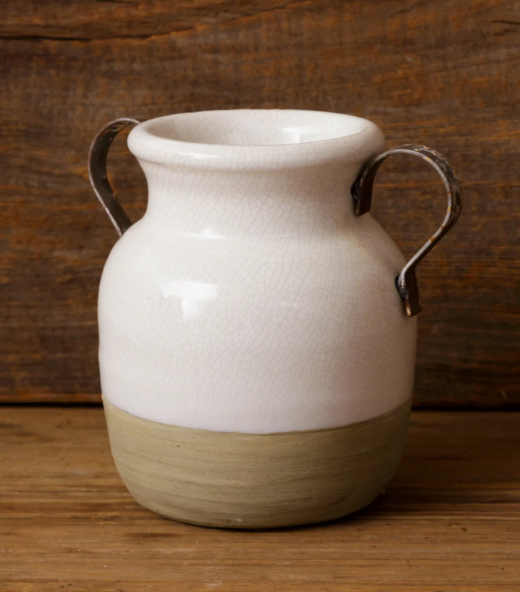 Earthenware - Two Handled Vase