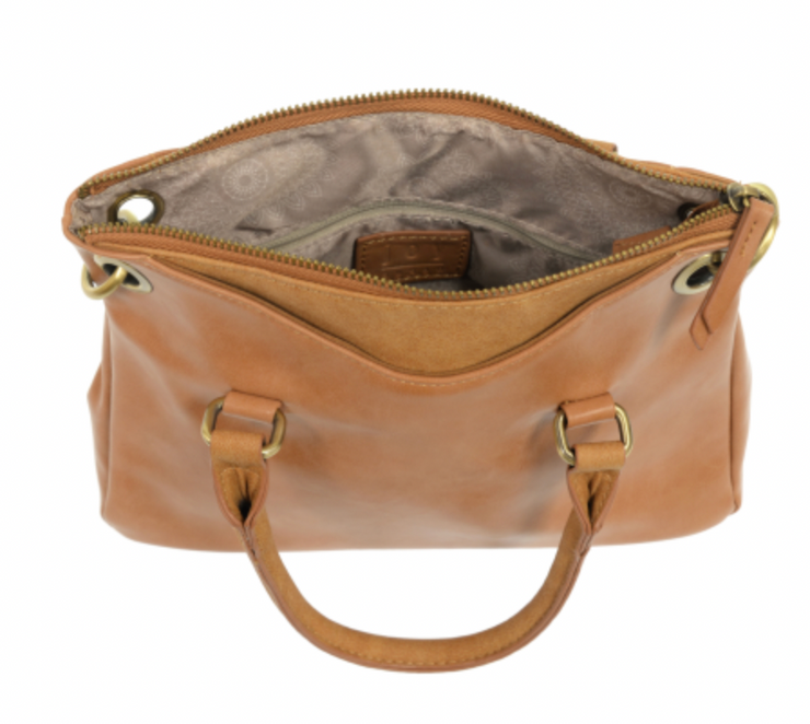 STELLA MINI CONVERTIBLE SATCHEL SUEDE TRIM