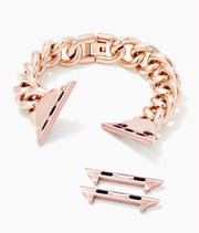 Whitley Chain Watch Band in Rose Gold Tone Stainless Steel