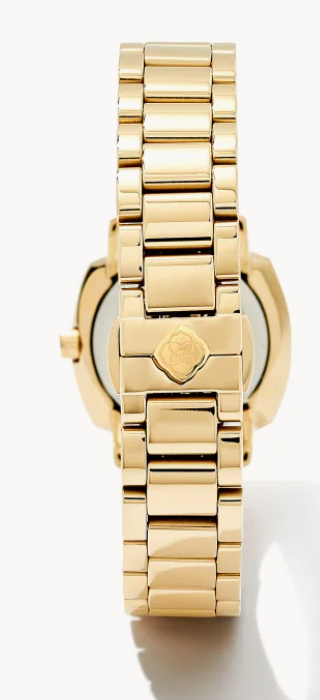 Dira Gold Tone Stainless Steel 28mm Watch in Ivory Mother-of-Pearl