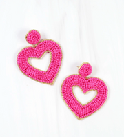 Be Mine Heart Beaded Earring