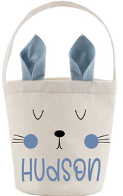 Personalized Linen Easter Baskets