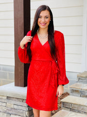Twinkle in Sequin Tie Dress