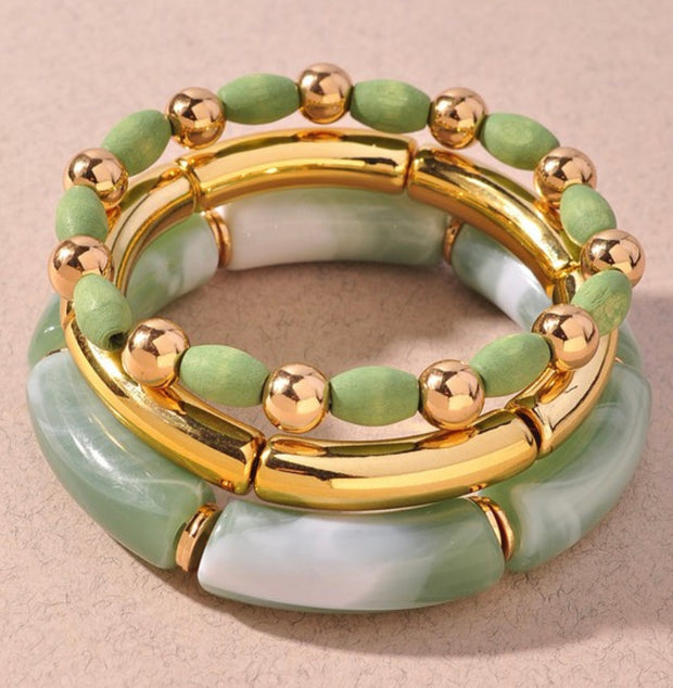 Multi Tube Beaded Bracelet