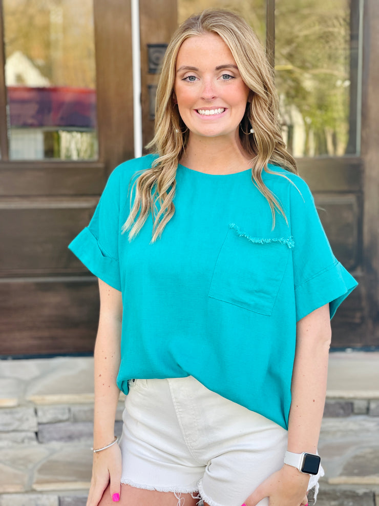 Almost Paradise Linen Top