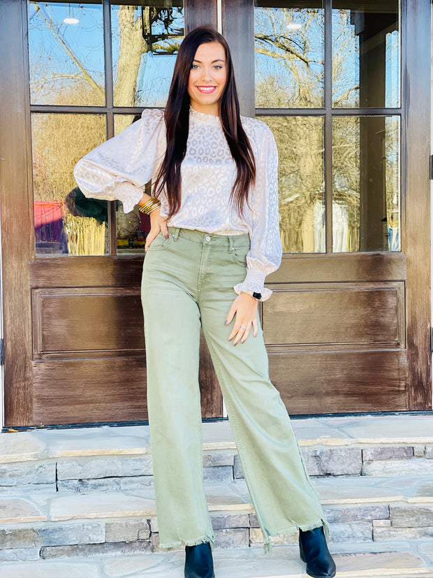 High Rise Wide Jeans