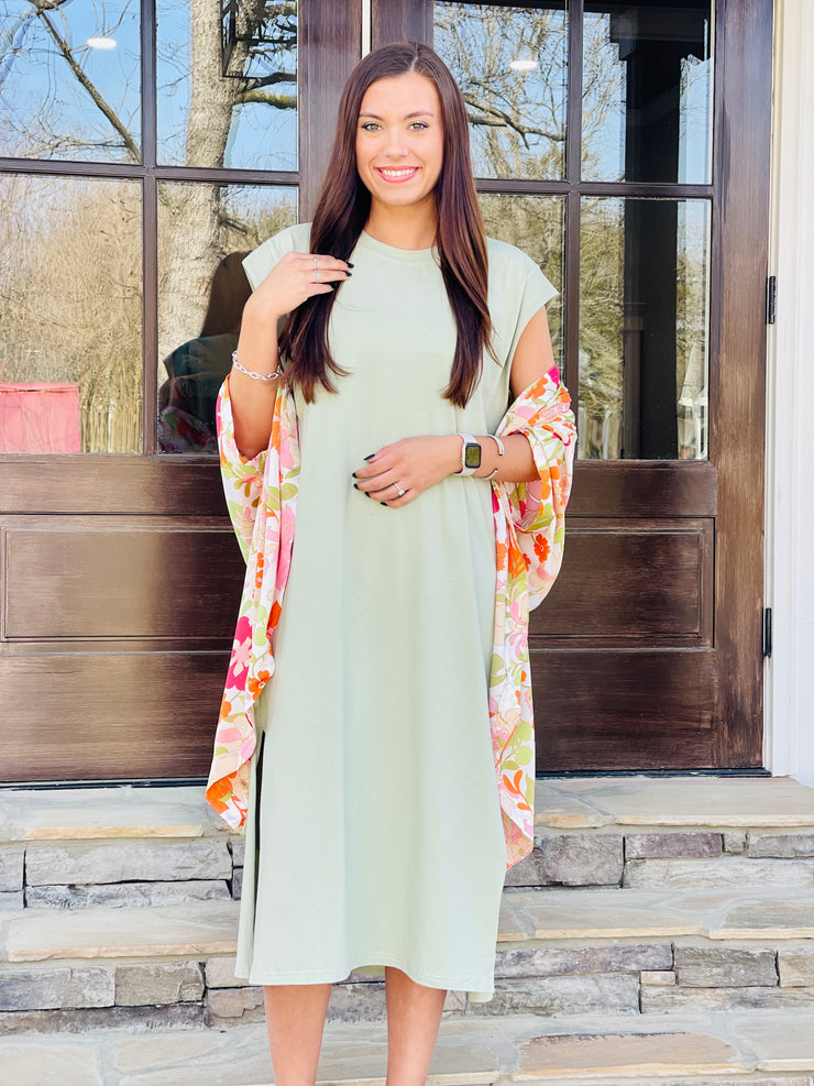Springtime Cream Kimono