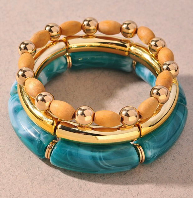 Multi Tube Beaded Bracelet