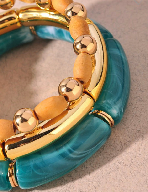 Multi Tube Beaded Bracelet